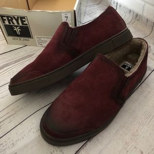 New Frye Women’s Gemma Slip-Ons (Bordeaux)